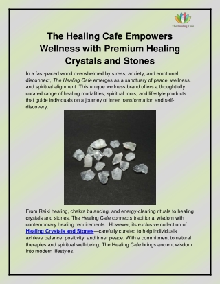 Crystal healing products