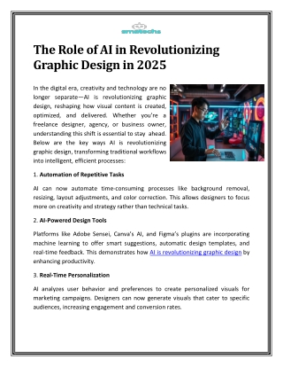 The Role of AI in Revolutionizing Graphic Design in 2025