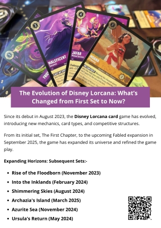 The Evolution of Disney Lorcana What’s Changed from First Set to Now