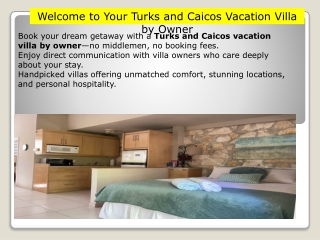 Turks and Caicos vacation