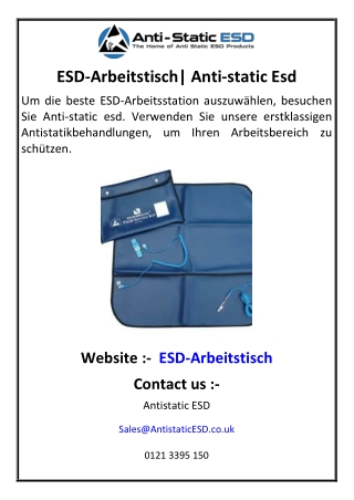 ESD-Arbeitstisch| Anti-static Esd