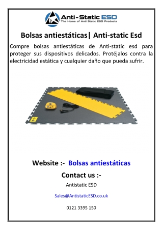 Bolsas antiestáticas Anti-static Esd