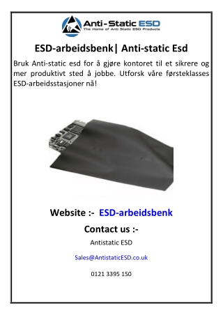 ESD-arbeidsbenk Anti-static Esd