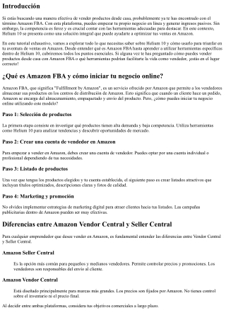Tutorial Helium 10 en español para principiantes que quieren triunfar