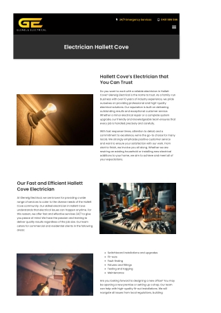 Electrician Hallett Cove