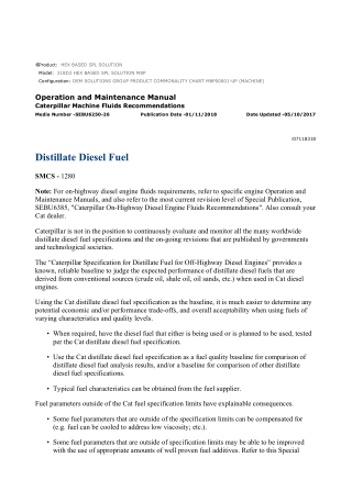 Caterpillar CAT 318D2 HEX BASED SPL SOLUTION (M8P00001-UP) Operation and Maintenance Manual Instant Download