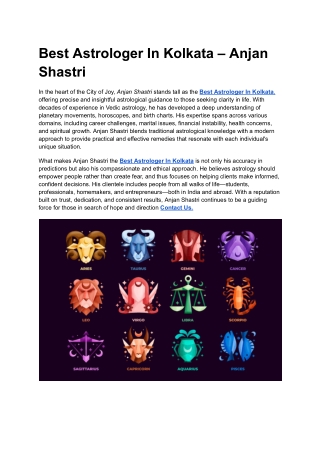 best astrologer in kolkata