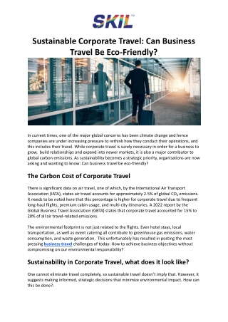 Smart Business Travel Solutions for Modern Companies