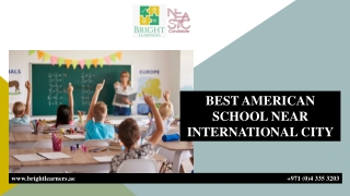 BEST AMERICAN SCHOOL NEAR INTERNATIONAL CITY