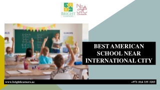 BEST AMERICAN SCHOOL NEAR INTERNATIONAL CITY