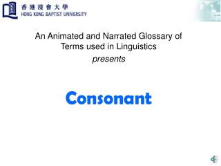 Consonant