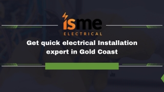 Get quick electrical Installation expert in Gold Coast