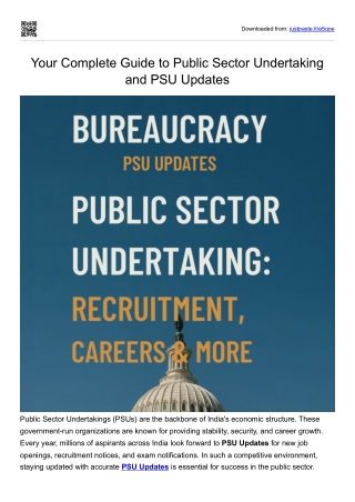 Your Complete Guide to Public Sector Undertaking