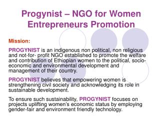Progynist – NGO for Women Entrepreneurs Promotion