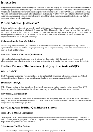 A Beginner’s Guide to Understanding Solicitor Qualification in England and Wales