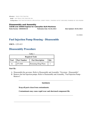 Caterpillar Cat D4E TRACK-TYPE TRACTOR (Prefix 29X) Service Repair Manual Instant Download (29X00001-00707)
