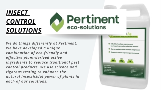 Insect Control Solutions