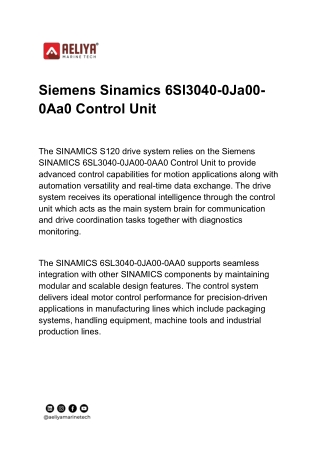 Siemens Sinamics 6Sl3040