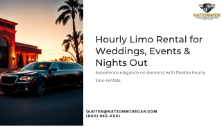 Hourly Limo Rental for Weddings, Events & Nights Out