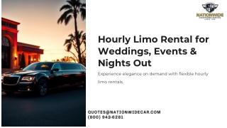 Hourly Limo Rental for Weddings, Events & Nights Out