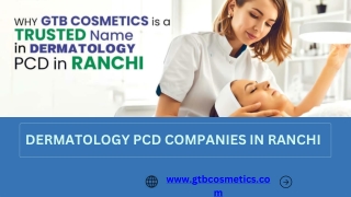 Dermatology PCD companies in Ranchi