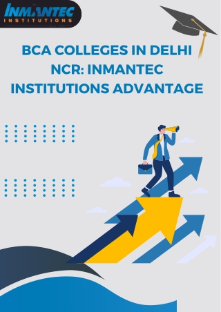 BCA Colleges in Delhi NCR Inmantec Institutions Advantage