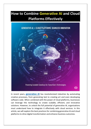 GenAI Course in Hyderabad | Generative AI Courses Online