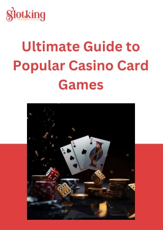 Ultimate List of Popular Card Games in Casinos