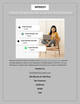 Automatic Job Application Filler to Save Time on Every Submission