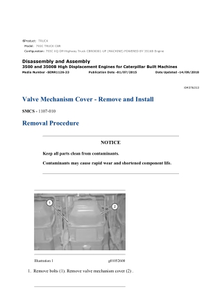 Caterpillar Cat 793C TRUCK (Prefix CBR) Service Repair Manual Instant Download