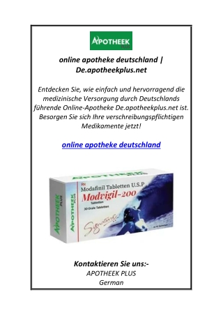 online apotheke deutschland | De.apotheekplus.net
