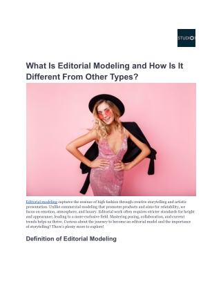 What Is Editorial Modeling and How Is It Different From Other Types_