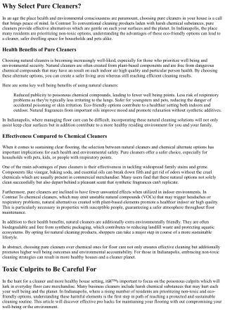 Pro Hacks For Non-Toxic Ground Care In Indianapolis, Indiana