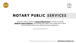 Notary Public Certification - Notarizers.ca