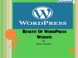 Benefit Of wordPress