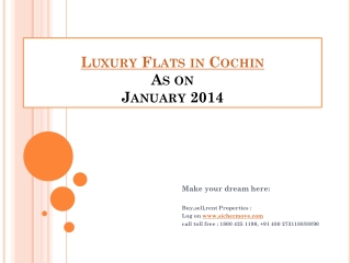 Luxury Flats in Cochin