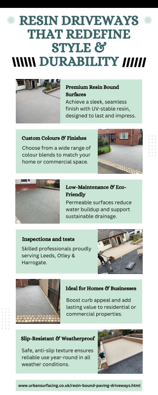 Resin driveways in Leeds, Otely and Harrogate  Urban Surfacing
