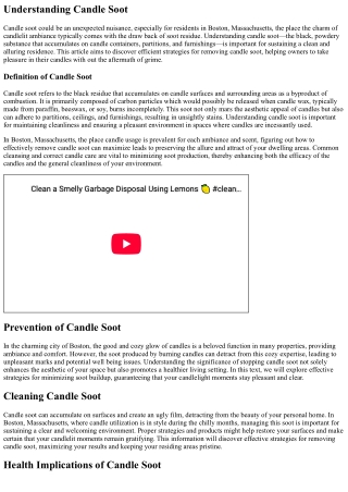 Maximize Outcomes With Removing Candle Soot In Boston, Massachusetts