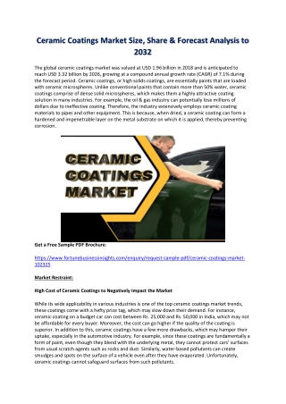 Ceramic Coatings Market