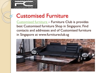 Latest Italian Sofa and Customised Furniture Store in Singap