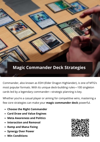 Magic Commander Deck Strategies