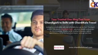 Your Trusted One-Way Taxi from Chandigarh to Delhi with ChardiKala Travel