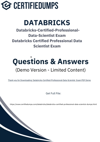 Databricks-Certified-Professional-Data-Scientist exam dumps