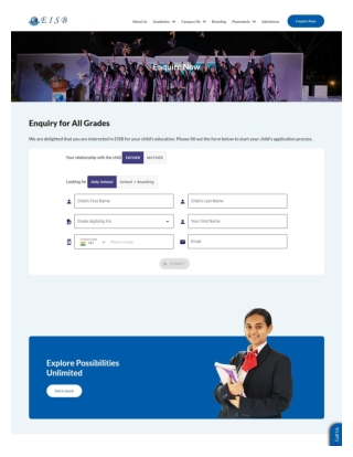 private schools in bangalore |EISB Enquire Now
