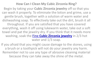 fine cubic zirconia jewelry