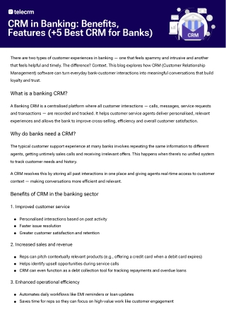 Banking CRM