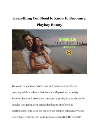 Everything You Need to Know to Become a Playboy Bunny