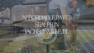 Affordable Paver Sealer in Jacksonville, FL