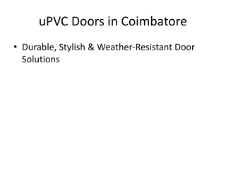 uPVC_Doors_Coimbatore
