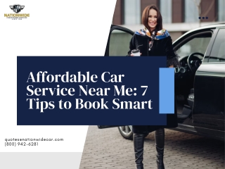 Affordable Car Service Near Me 7 Tips to Book Smart